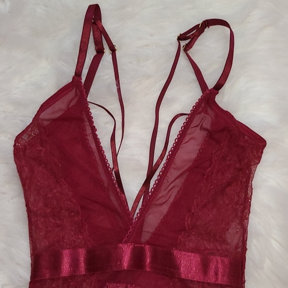 ⭕️5/$25⭕️ New! Fashion Nova Lace Mesh Teddy Bodysuit - Picture 12 of 14